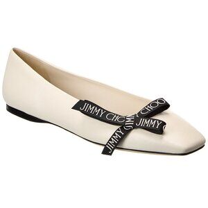 Jimmy Choo Veda Leather Ballerina Flat